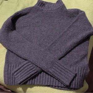 Grey sweater with Small Turtleneck